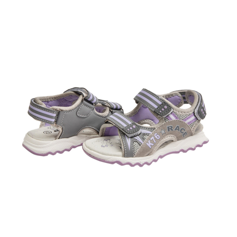 Sandales Bērnu Scandi 65543, pelēks